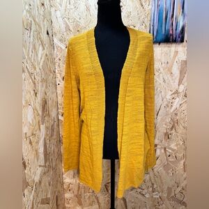 Denver Hayes Women's Yellow Open-Front Cardigan